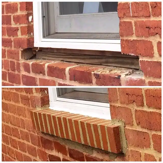 addressing window problems in the brickwork